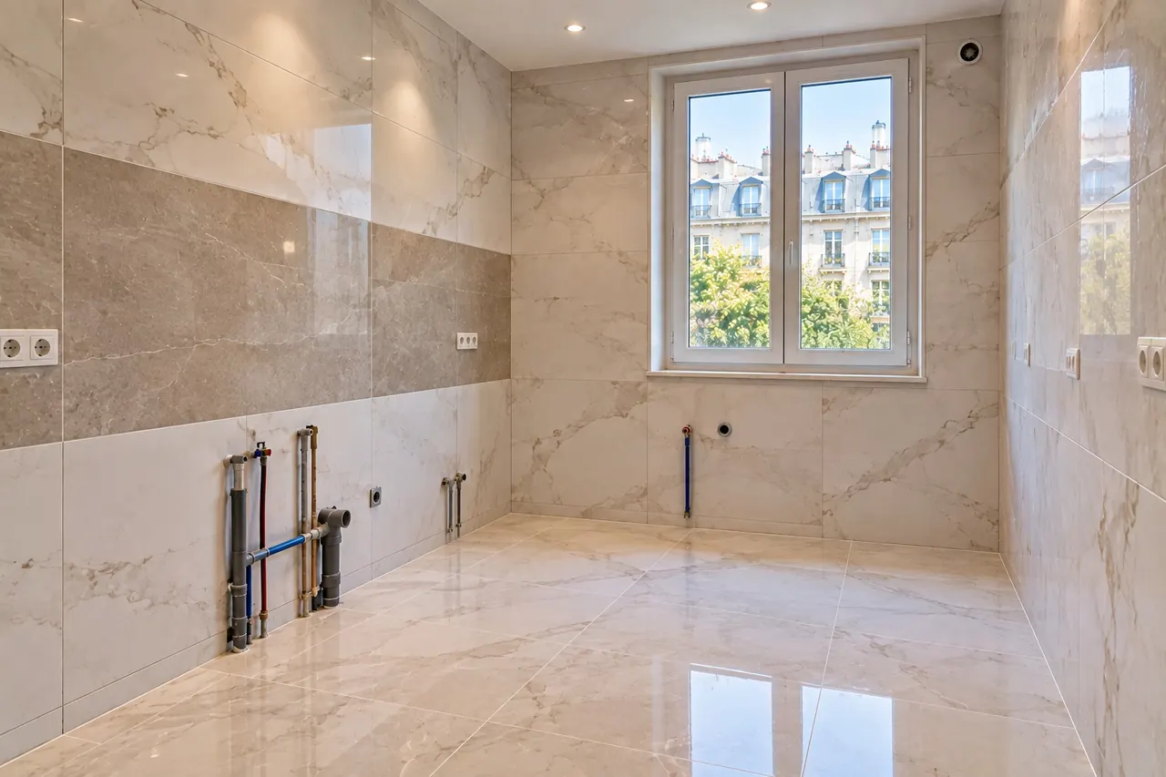 Carrelage et faïence après les travaux