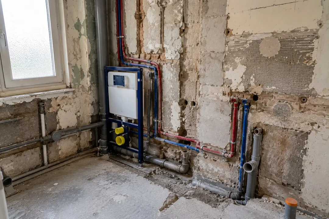Plomberie et carrelage avant les travaux