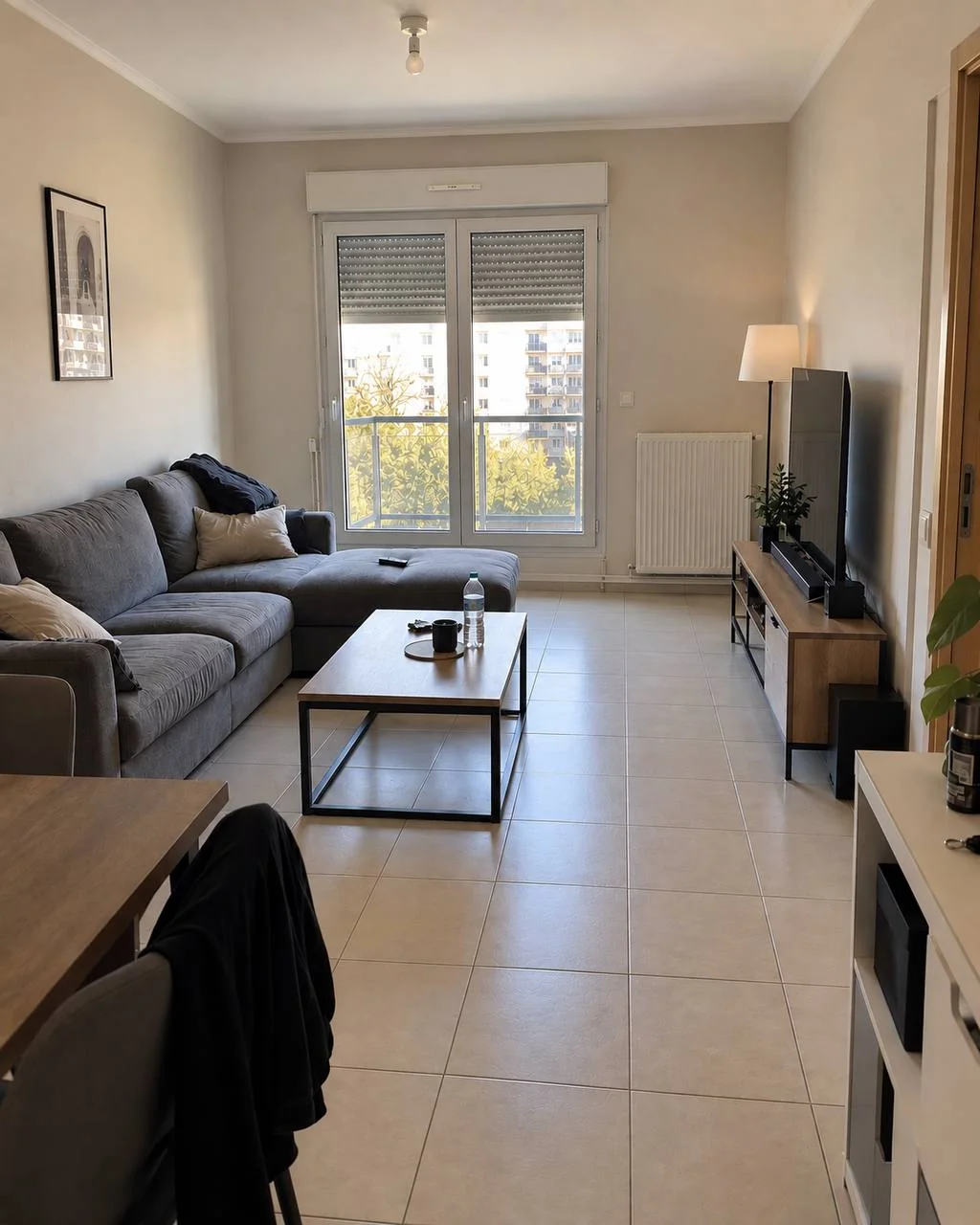Séjour, vue salon après les travaux